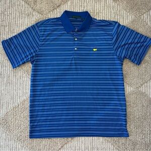 Augusta National Masters Blue Striped Polo